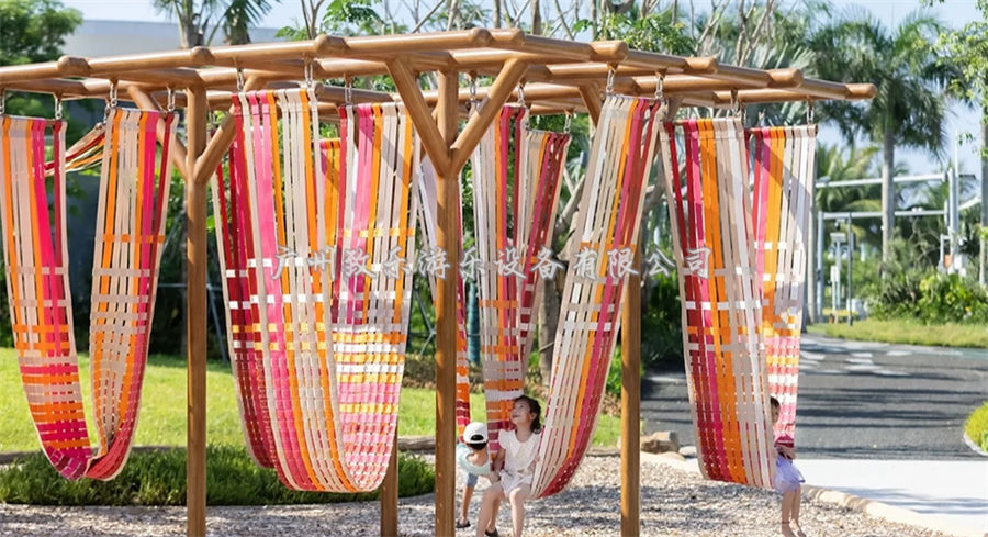 网红编织吊床秋千