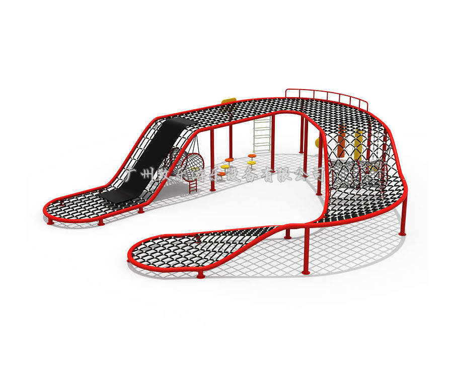 大型儿童攀爬绳网游乐设备定做厂家