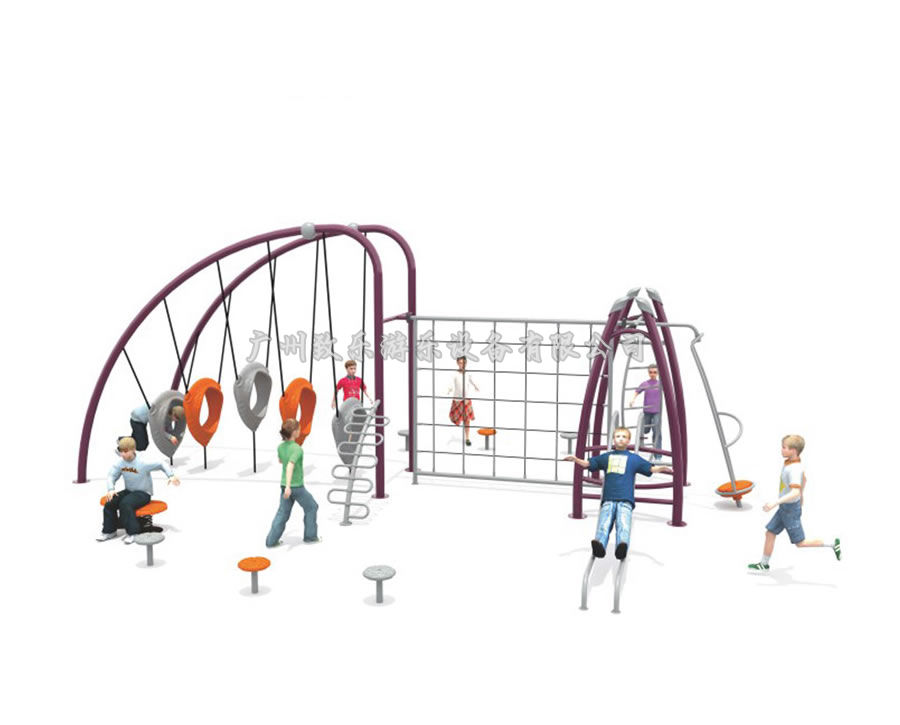 定制户外儿童攀爬绳网游乐设备