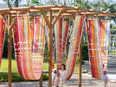 网红编织吊床秋千